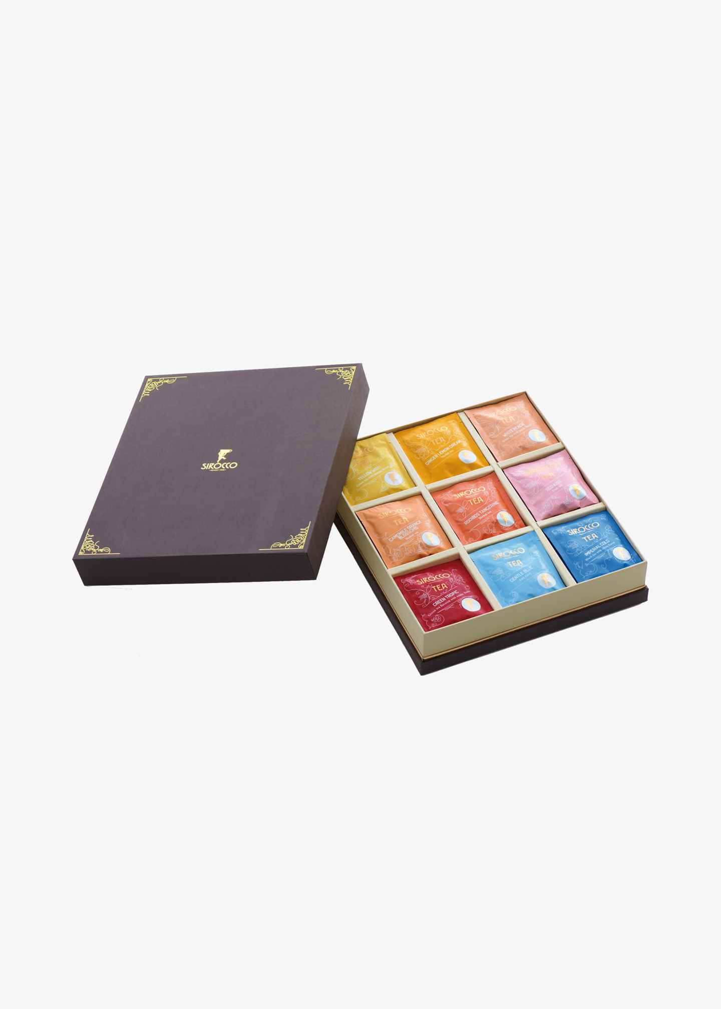 Teebox «Geschenkbox braun 9 Sorten»