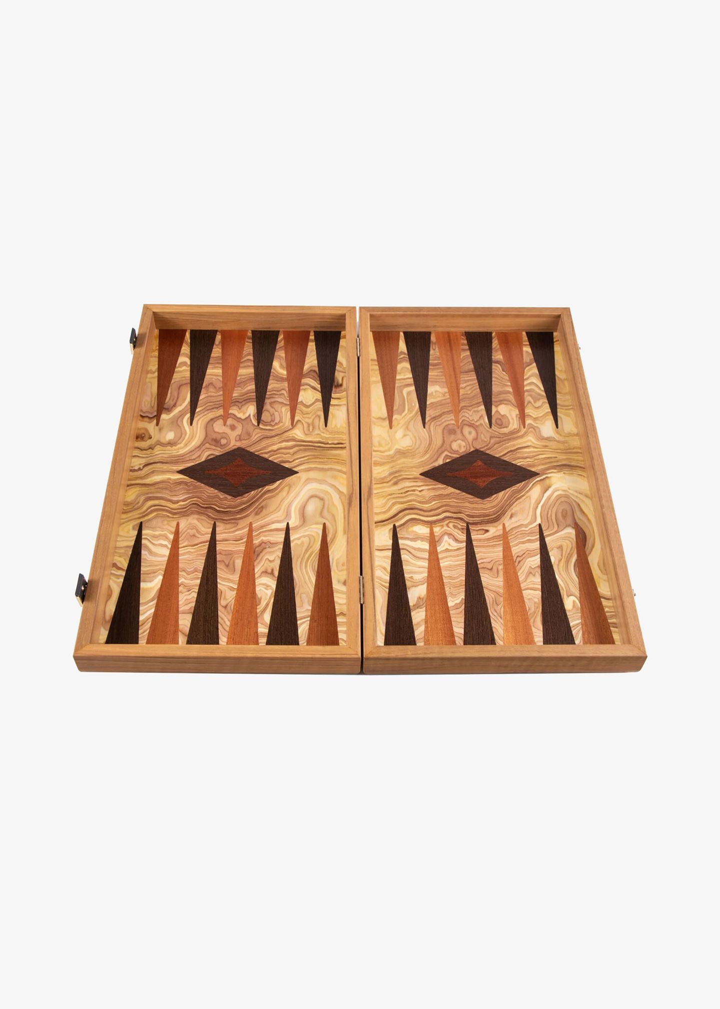 Brettspiel «Olive Burl Backgammon»