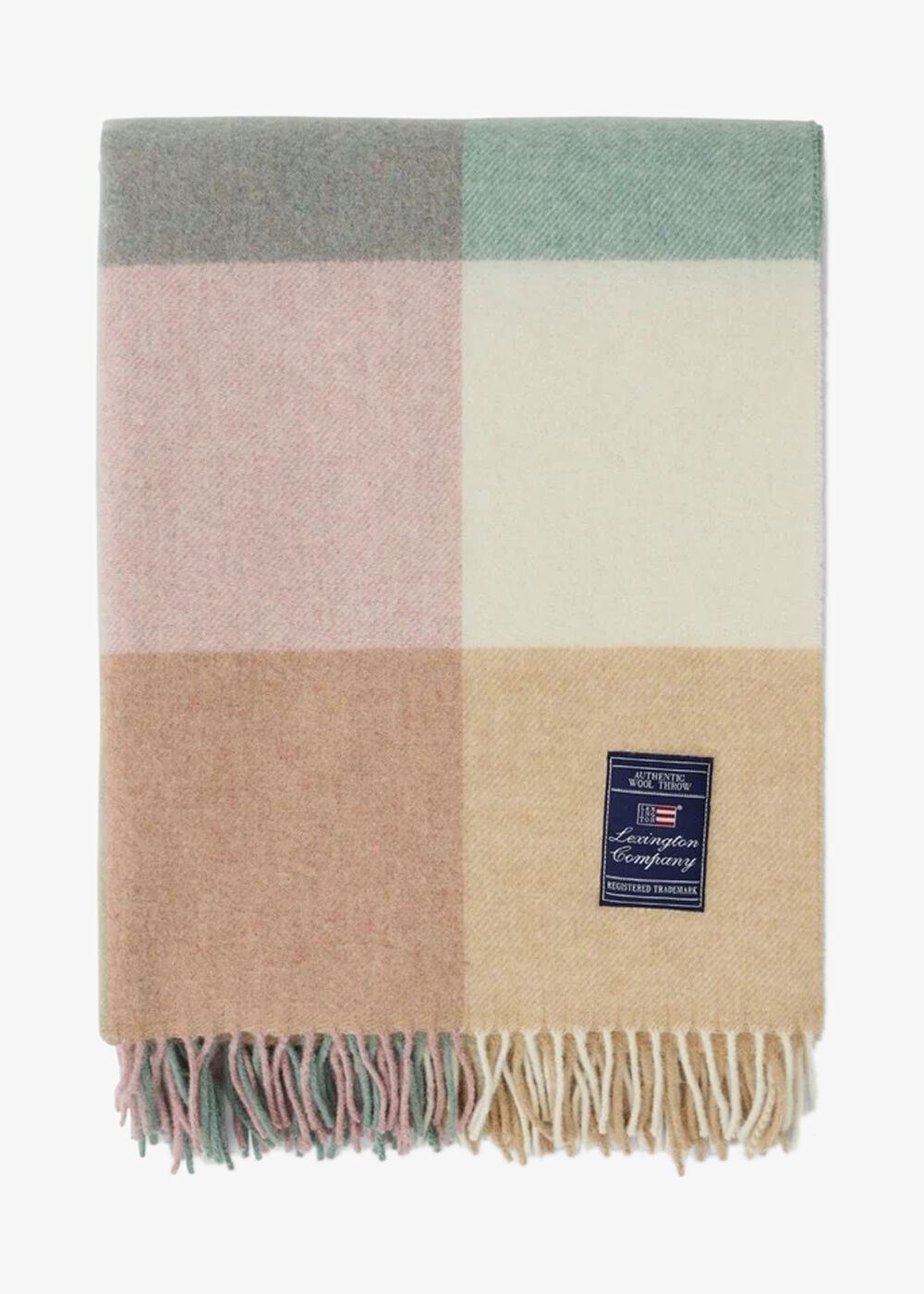 Decke «Checked Recycled Wool Throw»