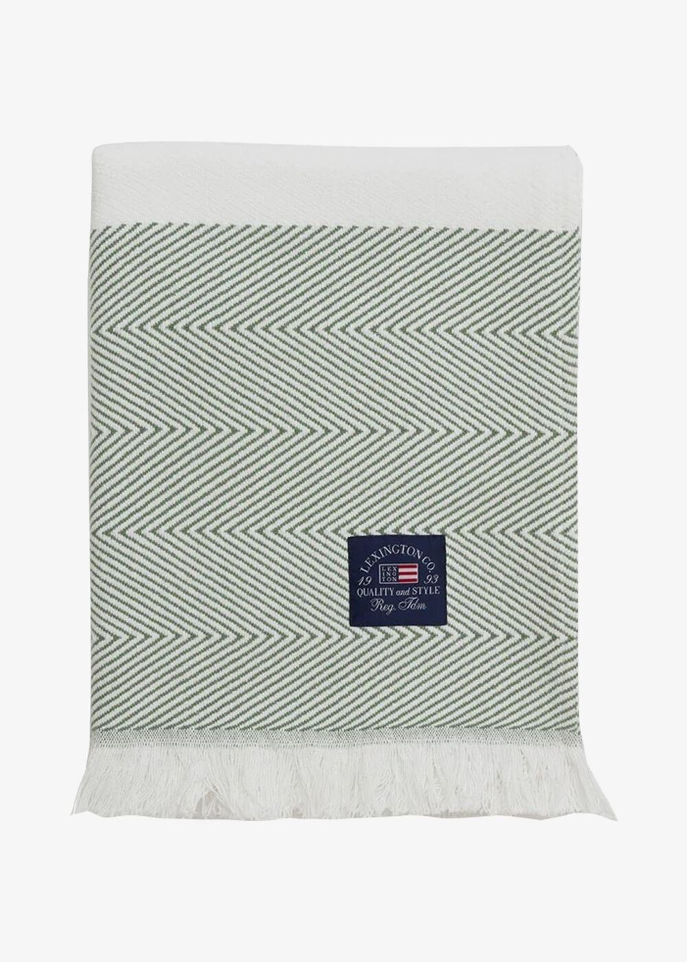 Decke «Herringbone Striped Recycled Cotton»