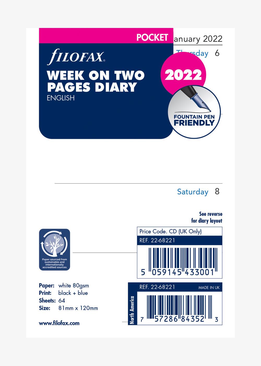 Kalendereinlage «Pocket 2022»