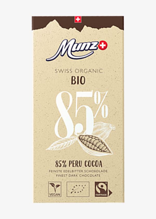 Schokolade «Swiss Organic 85% Peru Cocoa»