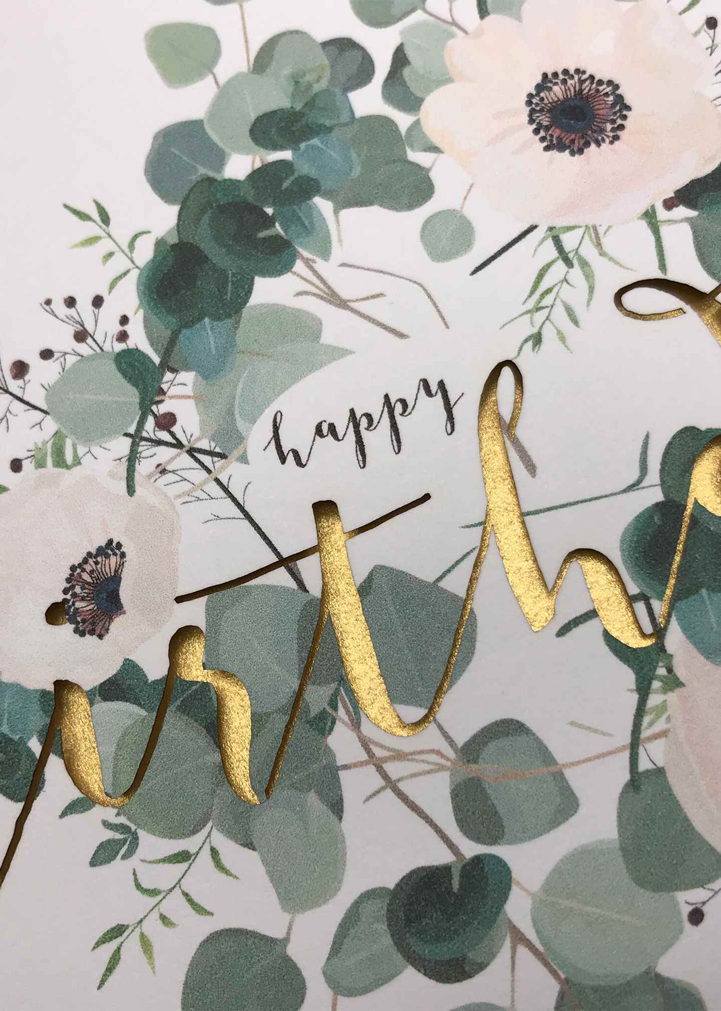 Grusskarte «Blume – Happy Birthday»
