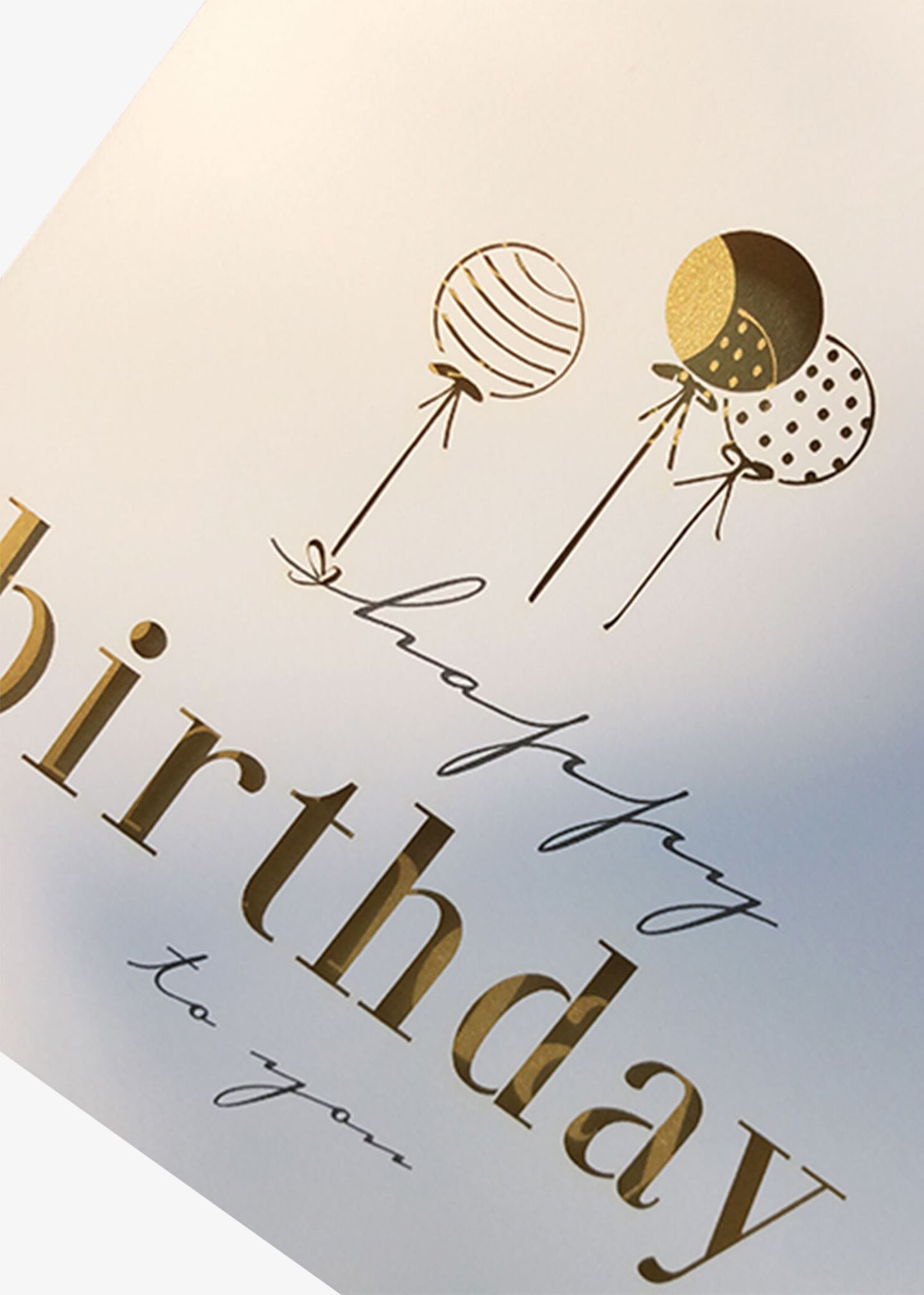 Grusskarte «Birthday-Ballone»